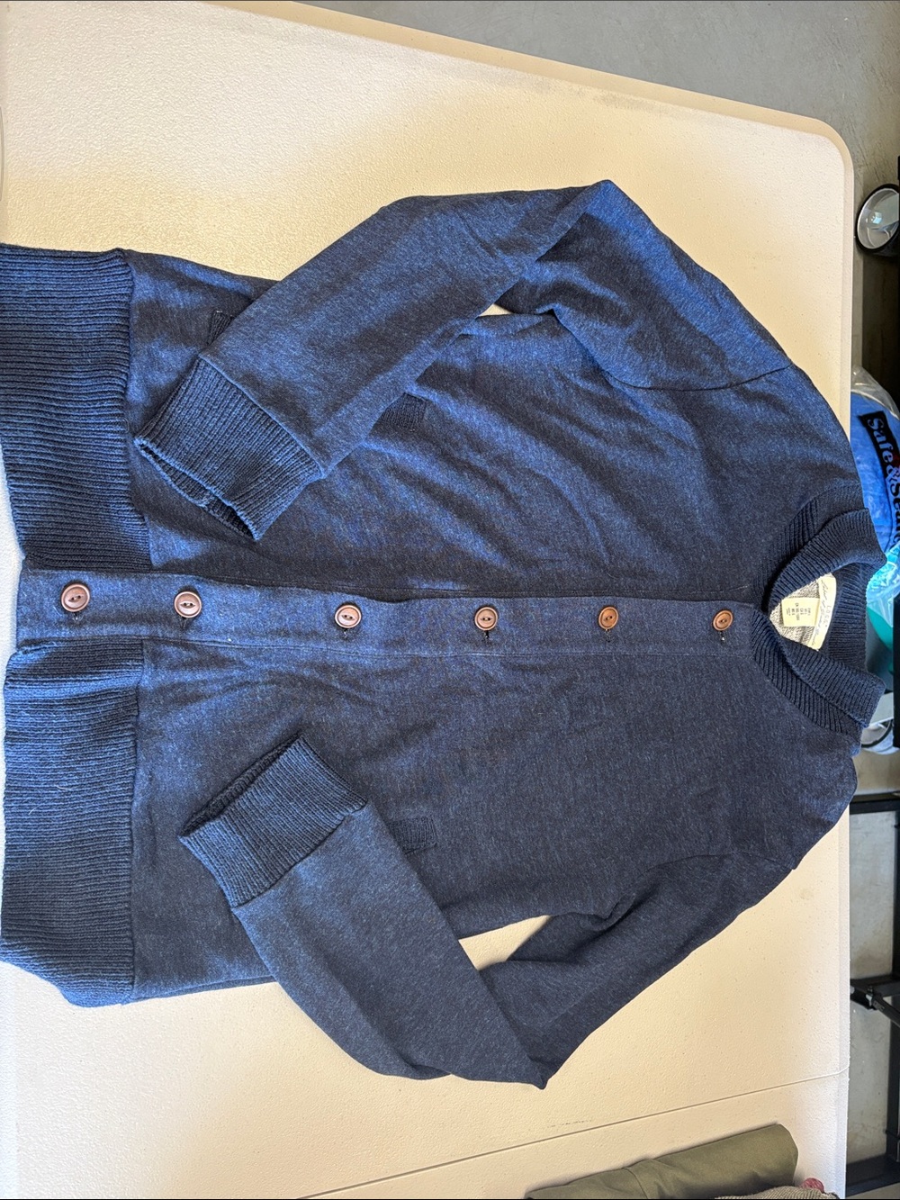 H&M Dark Navy Button-Up Men's Cardigan